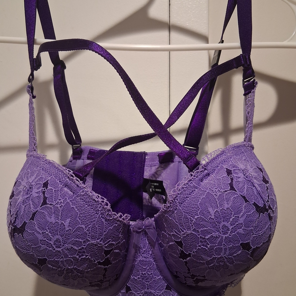 Torrid Deep Purple Lace Bra